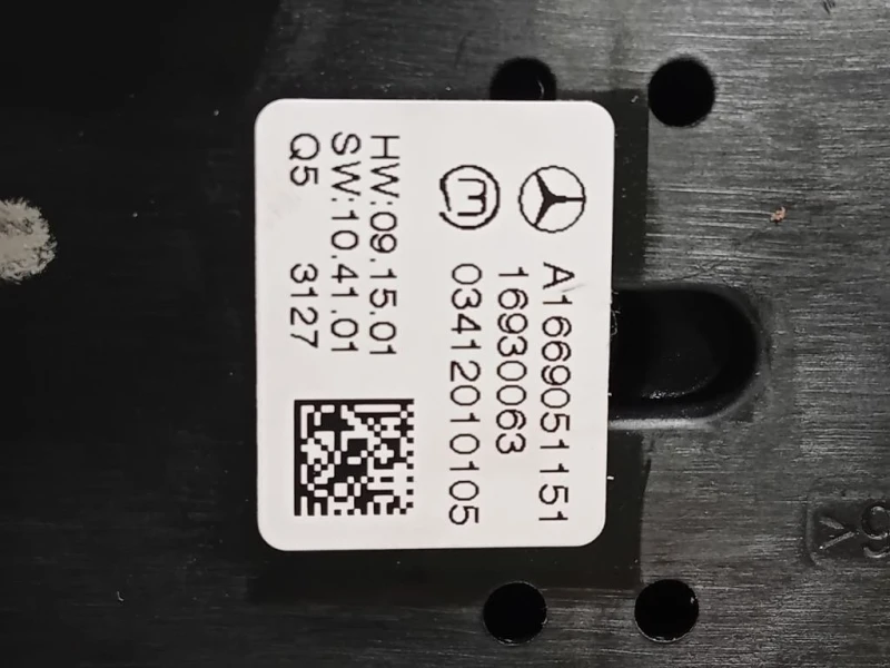 Console Centrale A166 680 1817 Mercedes Classe ML W166 2012