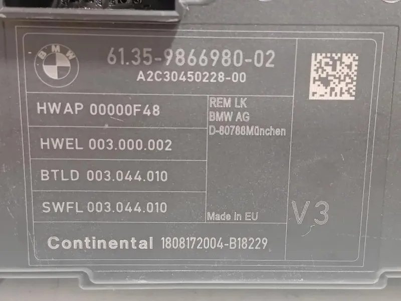 Centralina 6135 9866980-02 Bmw Serie 1 F20 Berlina 2015