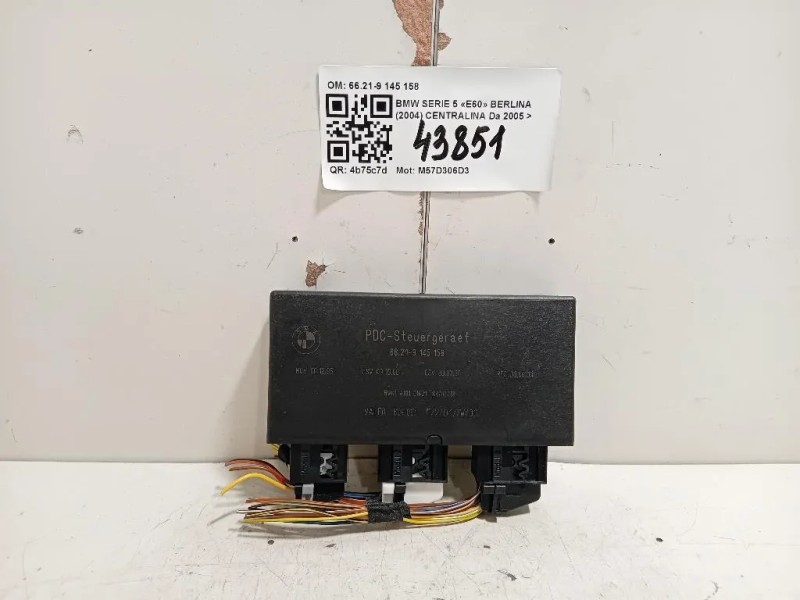 Centralina 66219145158 Bmw Serie 5 E60 Berlina 2004