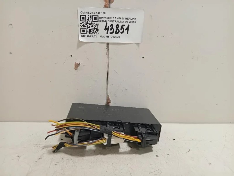 Centralina 66219145158 Bmw Serie 5 E60 Berlina 2004