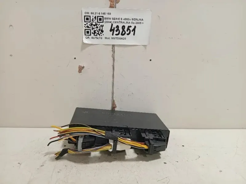 Centralina 66219145158 Bmw Serie 5 E60 Berlina 2004