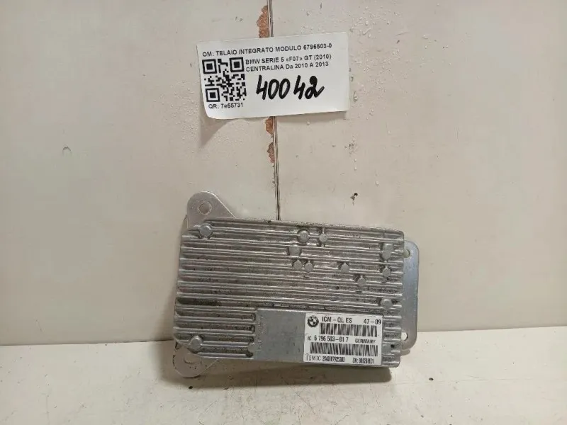 Centralina TELAIO INTEGRATO MODULO 6796503-01 Bmw Serie 5 F07 GT 2010