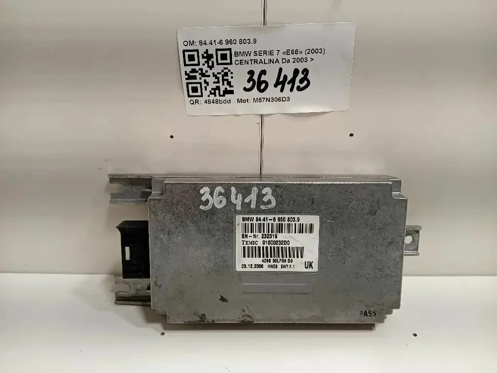 Centralina 8441-6 960 8039 Bmw Serie 7 E66 2003