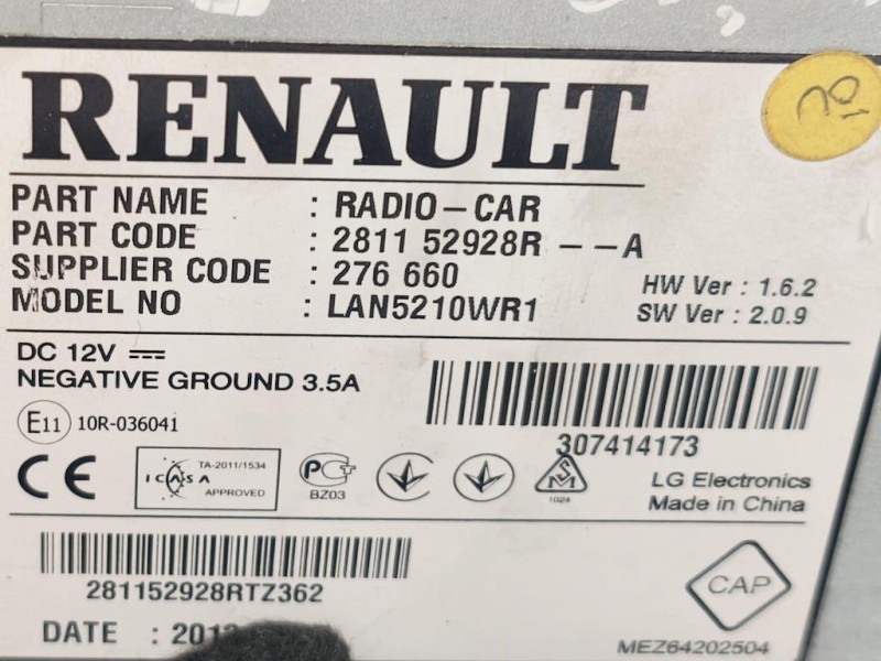 Console Centrale CONSOLE CENTRALE Renault CLIO IV 2016