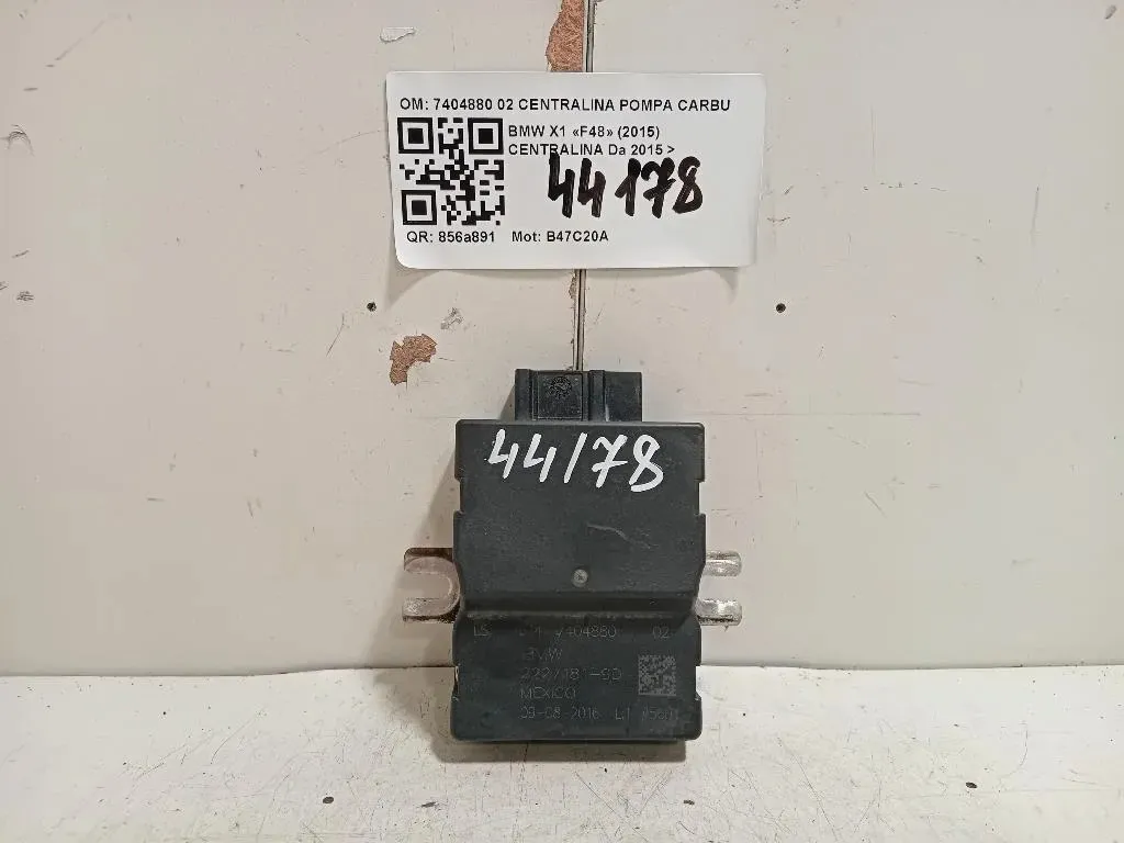 Centralina 7404880 02 CENTRALINA POMPA CARBURANTE Bmw X1 F48 2015