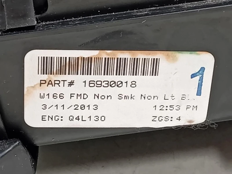 Console Centrale ANT 16930018 Mercedes Classe ML W166 2012