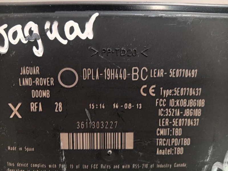 Centralina DPLA-19H440-BC Jaguar XF I 2011