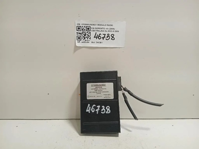 Centralina CF0050UNDB21 MODULO RADIO DAB Kia Sorento II 2006