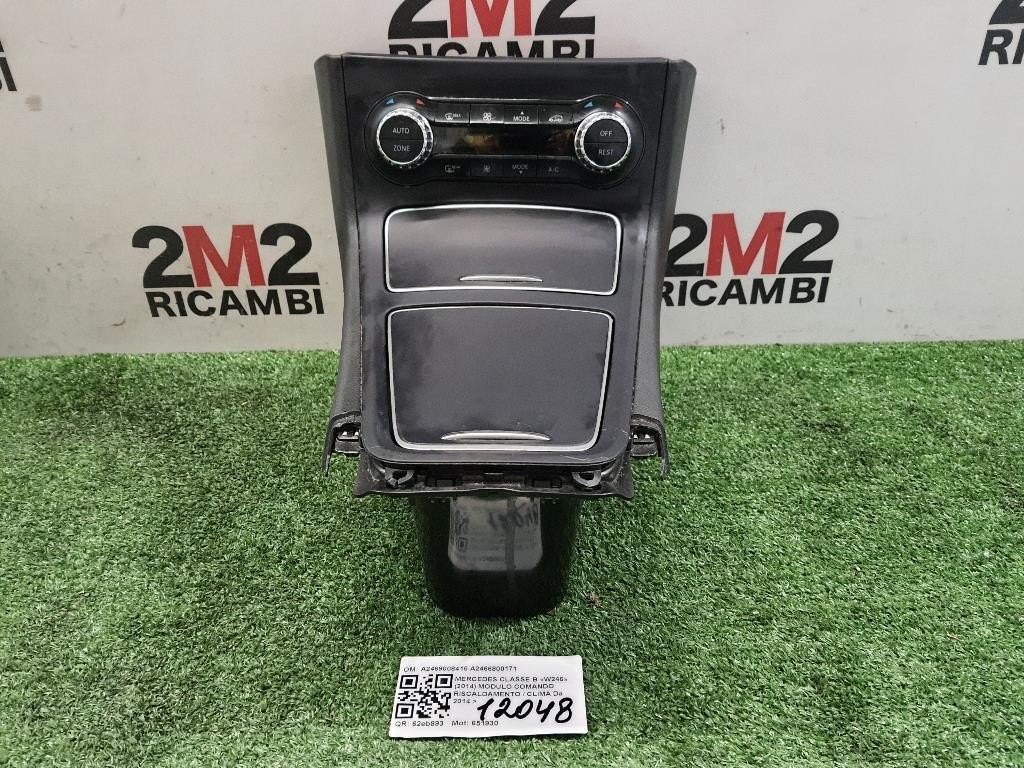 Console Centrale Centrale A2469008415 A2466800171 Mercedes Classe B W246 2014