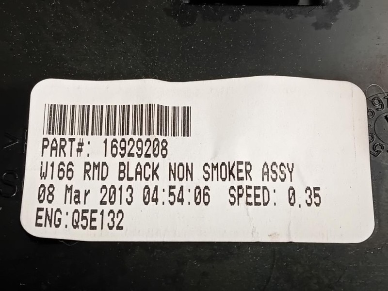 Console Centrale Centrale 16929208 Mercedes Classe ML W166 2012