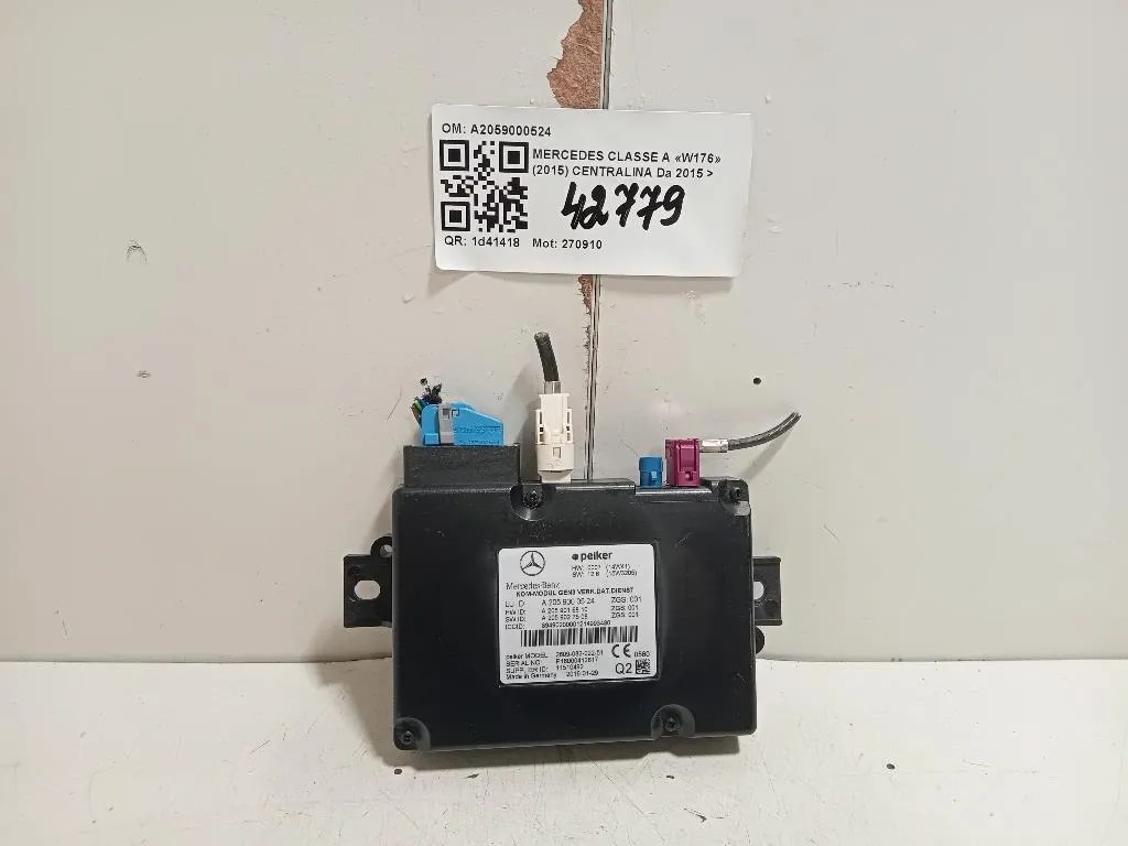 Centralina A2059000524 Mercedes Classe A W176 2015