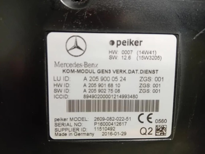 Centralina A2059000524 Mercedes Classe A W176 2015