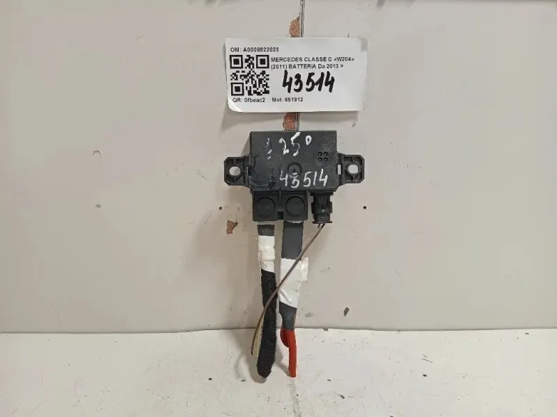 Centralina A0009822023 MODULO BATTERIA RELE Mercedes Classe C W204 2011
