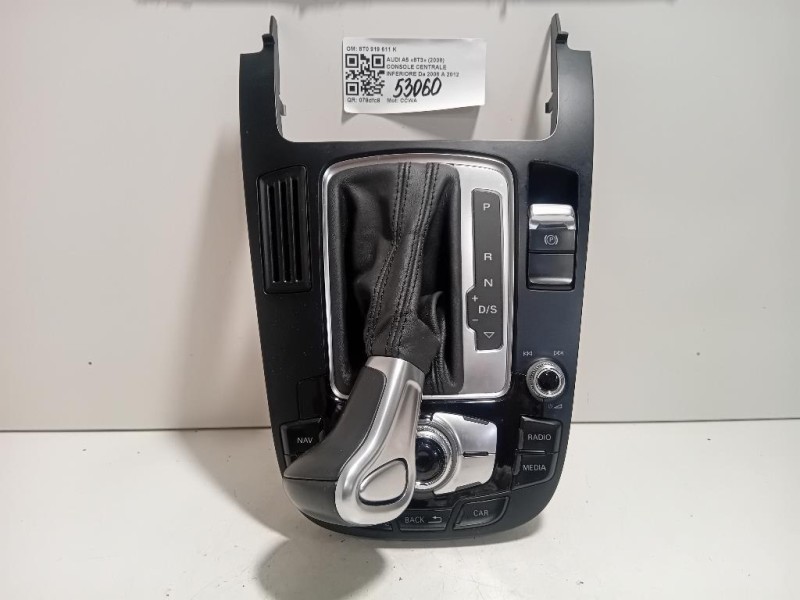 Console Centrale Inferiore 8T0 919 611 K Audi A5 8T3 2008