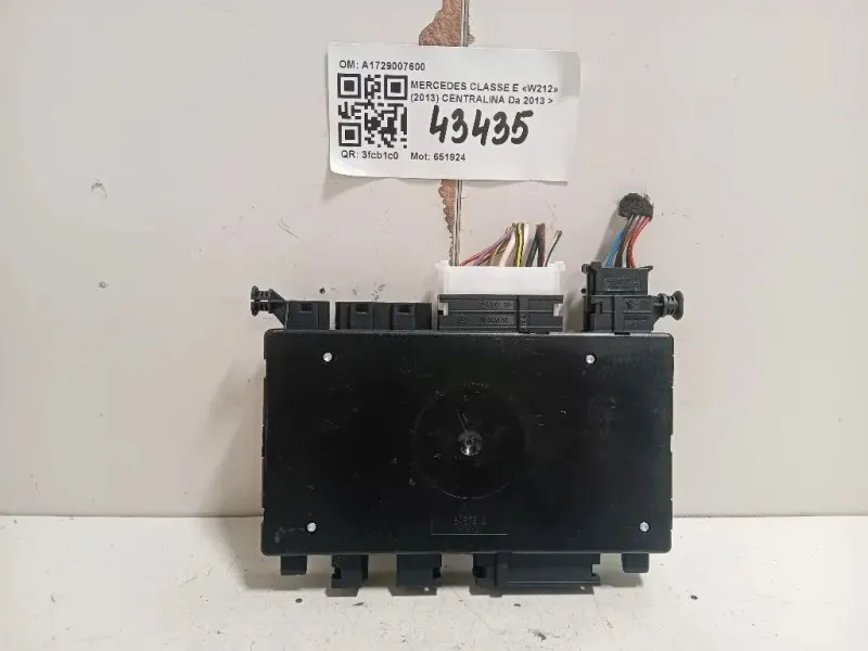 Centralina A1729007600 MEMORIA SEDILI Mercedes Classe E W212 2013