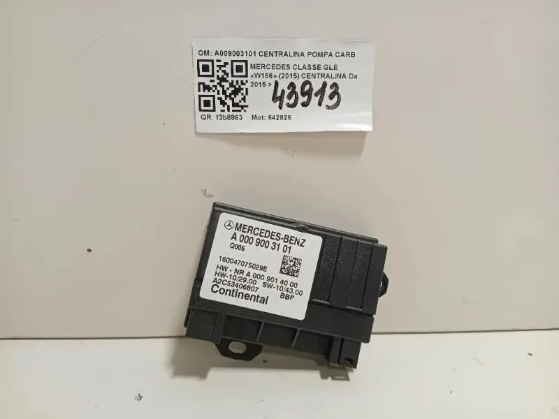 Centralina A009003101 CENTRALINA POMPA CARBURANTE Mercedes Classe GLE W166 2015