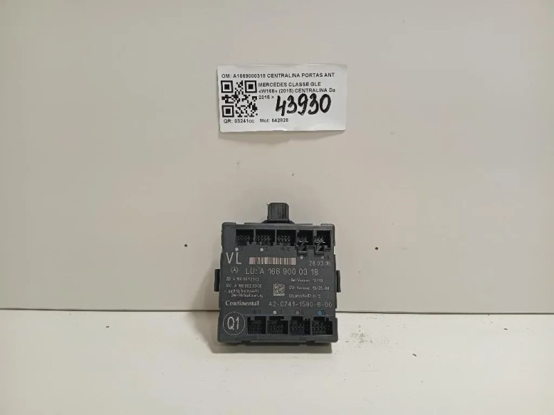 Centralina A1669000318 CENTRALINA PORTAS ANTSX Mercedes Classe GLE W166 2015