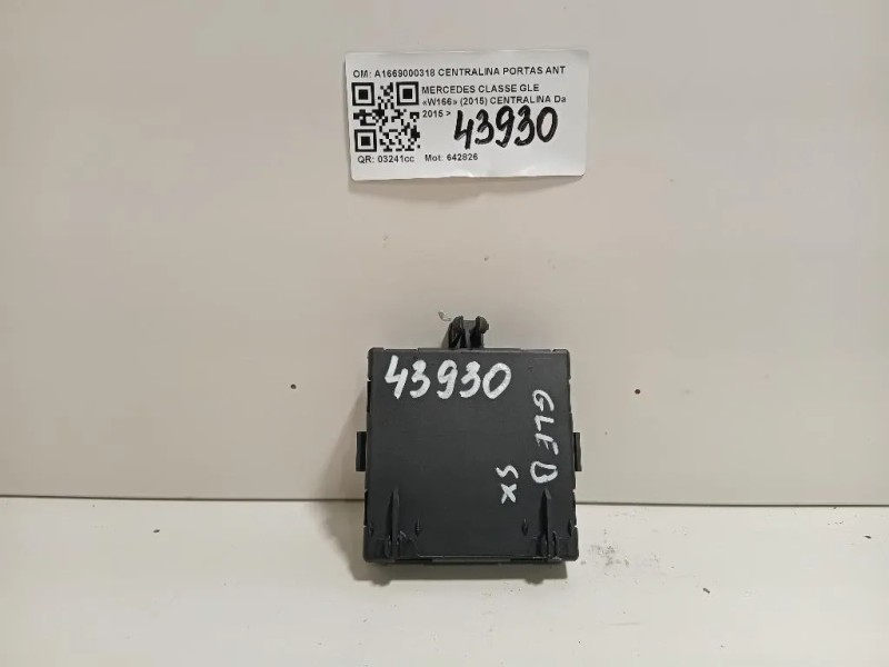 Centralina A1669000318 CENTRALINA PORTAS ANTSX Mercedes Classe GLE W166 2015
