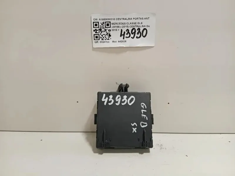 Centralina A1669000318 CENTRALINA PORTAS ANTSX Mercedes Classe GLE W166 2015