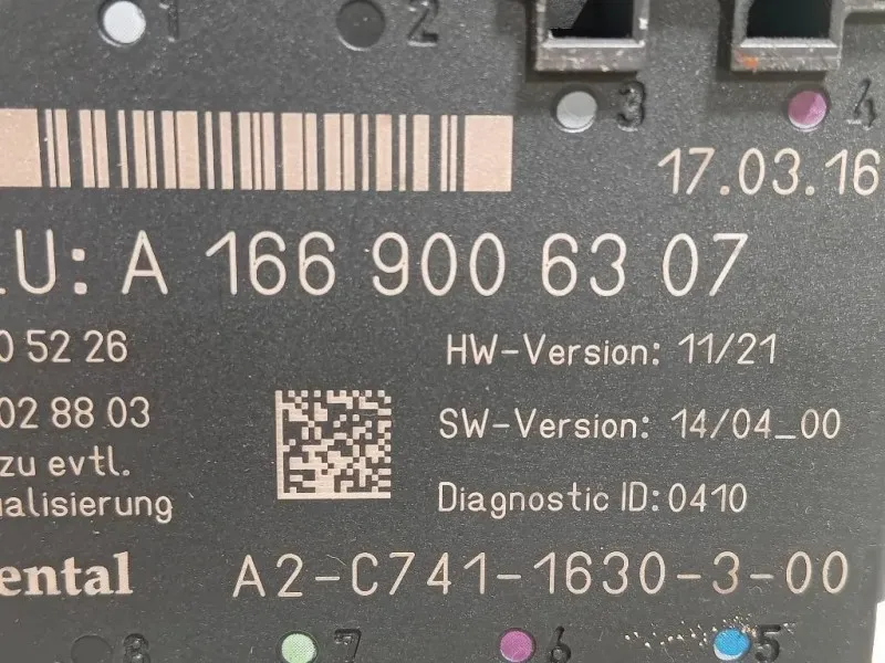 Centralina A16690063077 CENTRALINA PORTA POSTSX Mercedes Classe GLE W166 2015