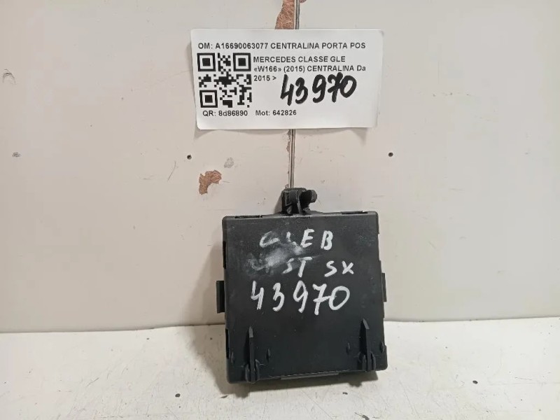 Centralina A16690063077 CENTRALINA PORTA POSTSX Mercedes Classe GLE W166 2015