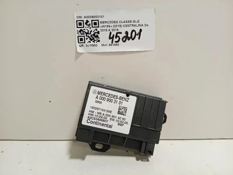 Centralina A0009003101 Mercedes Classe GLE W166 2015