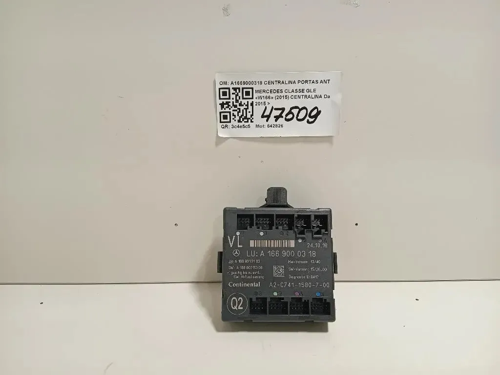 Centralina A1669000318 CENTRALINA PORTAS ANTSX Mercedes Classe GLE W166 2015