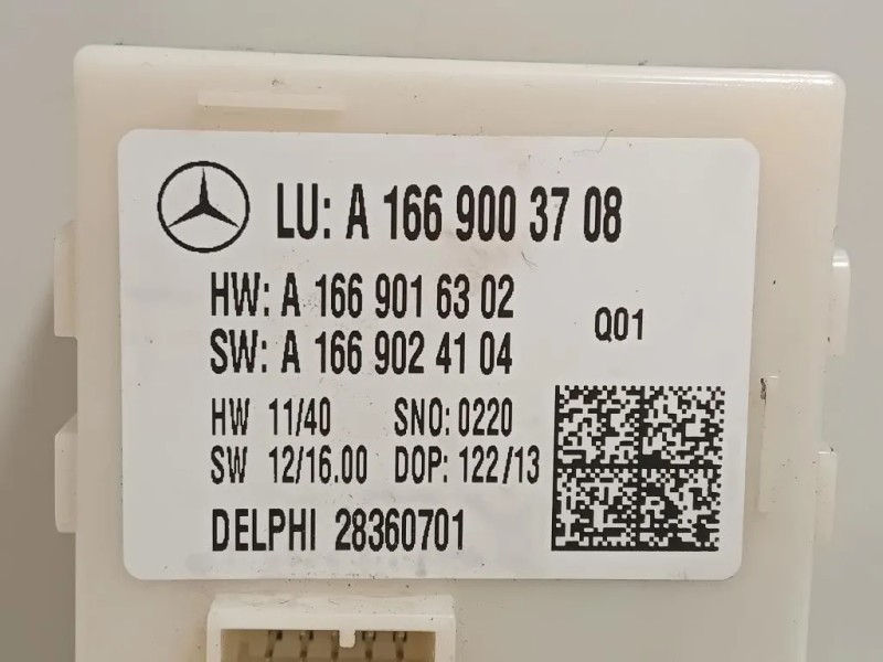 Centralina A166 900 37 08 Mercedes Classe ML W166 2012