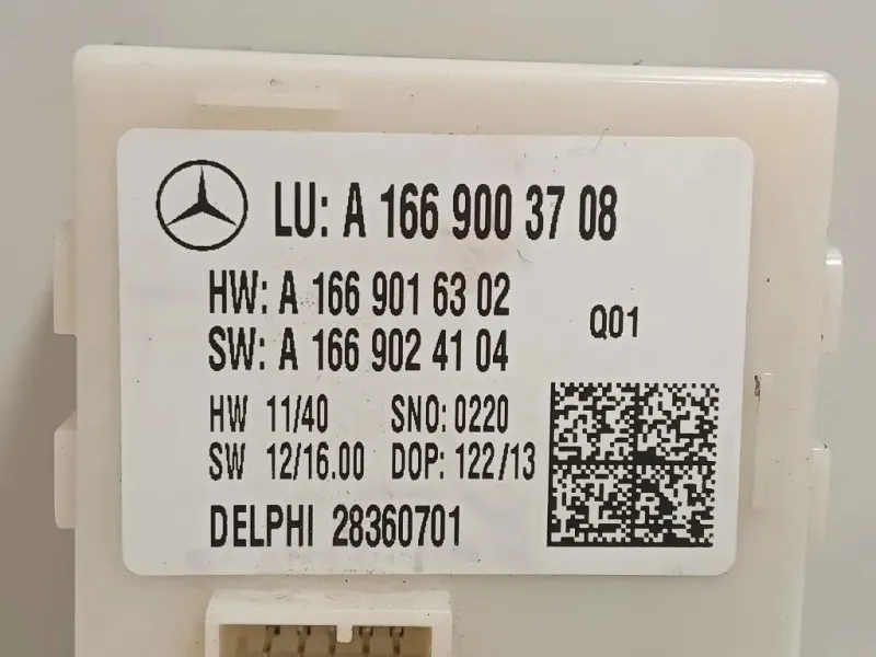 Centralina A166 900 37 08 Mercedes Classe ML W166 2012