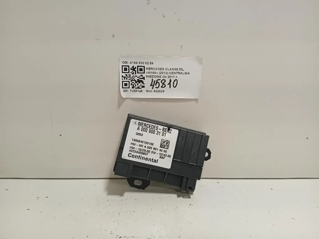 Centralina A166 830 02 54 CENTRALINA POMPA CARBURANTE Mercedes Classe ML W166 2012