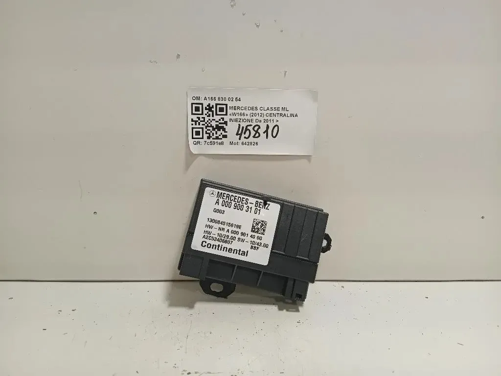 Centralina A166 830 02 54 CENTRALINA POMPA CARBURANTE Mercedes Classe ML W166 2012