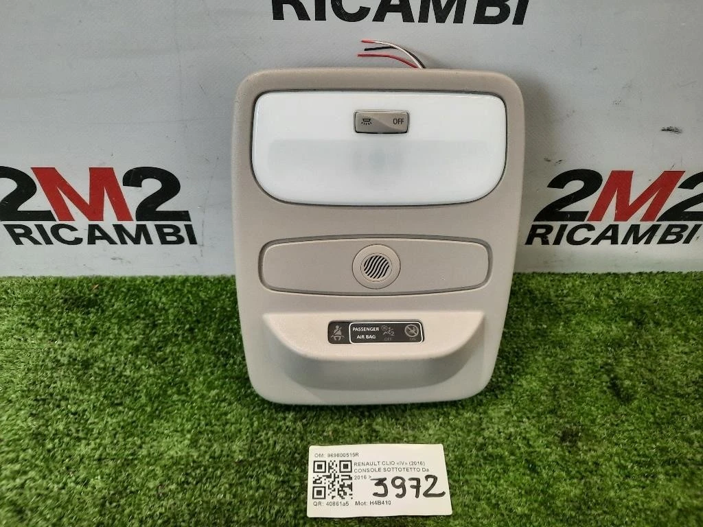 Console Sottotetto 969800515R LUCI CORTESIA Renault CLIO IV 2016