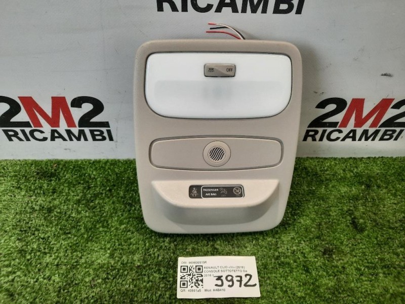 Console Sottotetto 969800515R LUCI CORTESIA Renault CLIO IV 2016