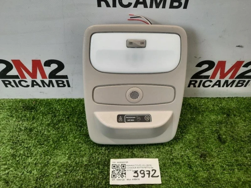 Console Sottotetto 969800515R LUCI CORTESIA Renault CLIO IV 2016