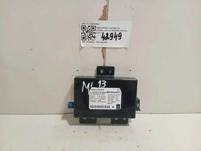 Centralina A1729023604 Mercedes Classe ML W166 2012