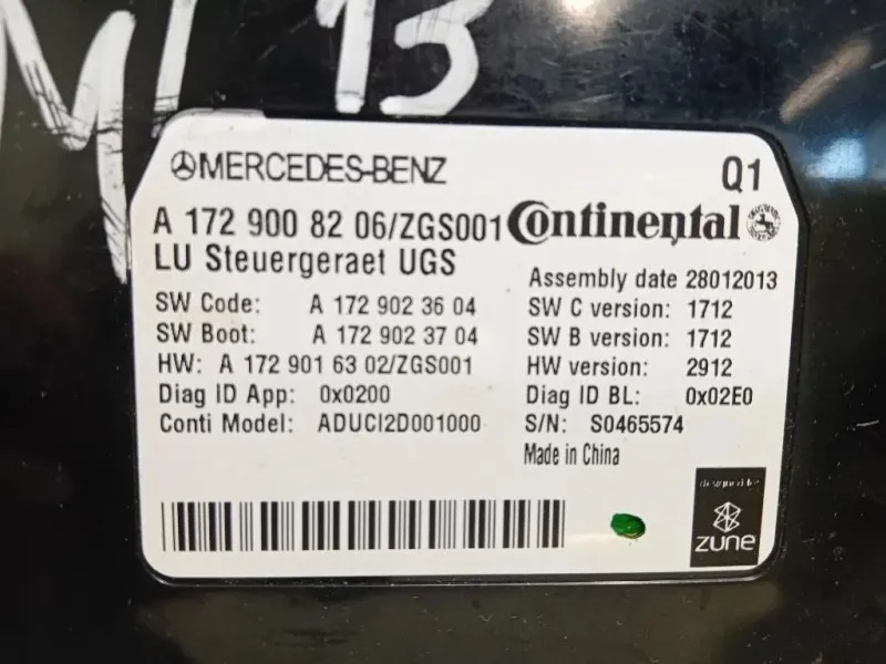 Centralina A1729023604 Mercedes Classe ML W166 2012