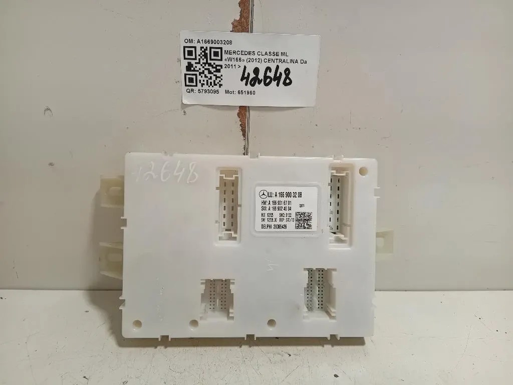 Centralina A1669003208 Mercedes Classe ML W166 2012