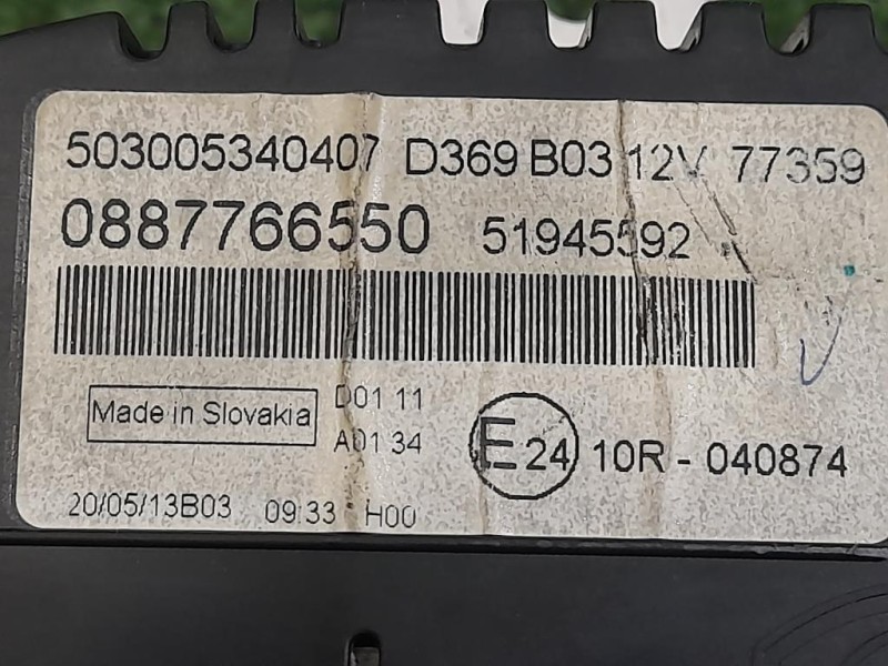 Contachilometri 0887766550 Fiat Panda III 2012