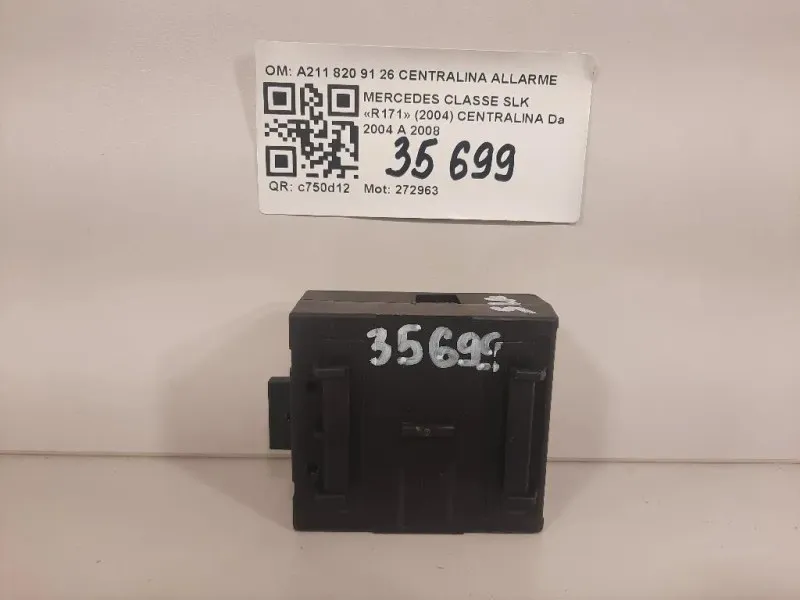 Centralina A211 820 91 26 CENTRALINA ALLARME Mercedes Classe SLK R171 2004