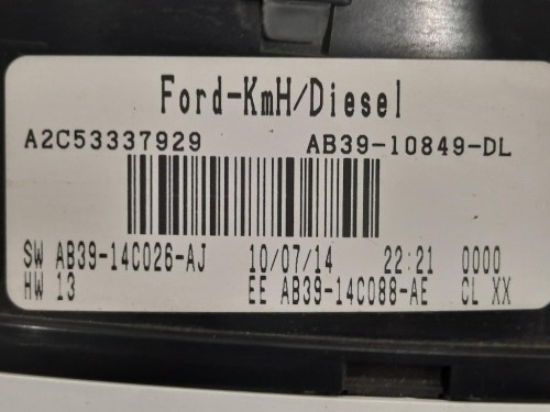Contachilometri AB39-10849-DL Ford Ranger IV 2012
