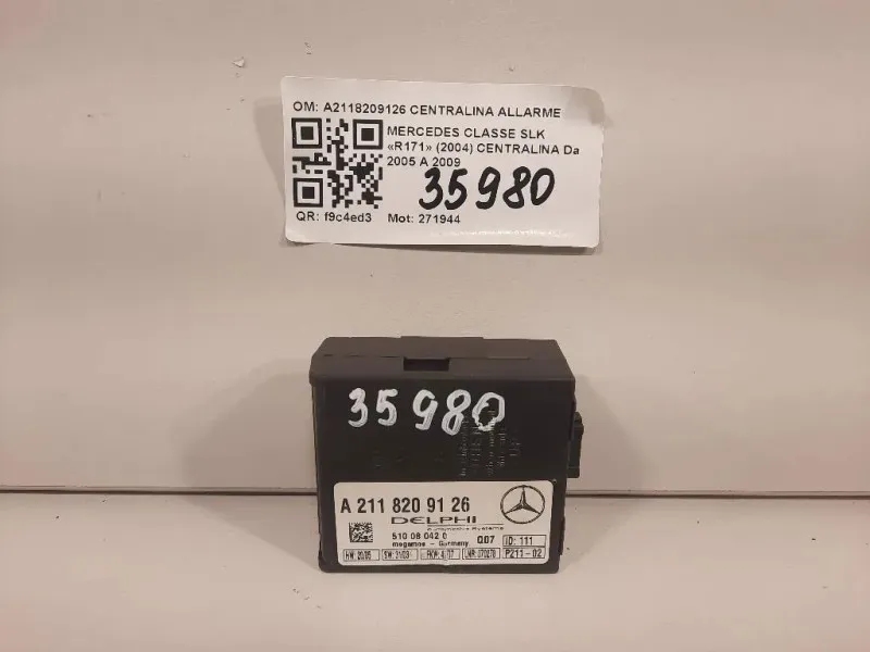 Centralina A2118209126 CENTRALINA ALLARME Mercedes Classe SLK R171 2004