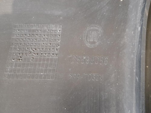 Paraurti SUP POST 735599051 Fiat Panda III 2012