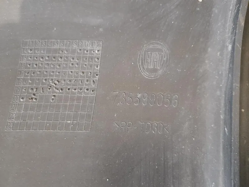 Paraurti SUP POST 735599051 Fiat Panda III 2012