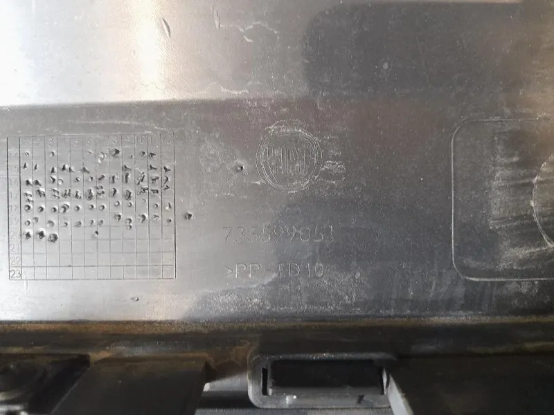 Paraurti SUP POST 735599051 Fiat Panda III 2012