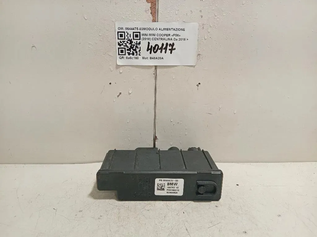 Centralina 8644475-03MODULO ALIMENTAZIONE Mini MINI Cooper F56 2018