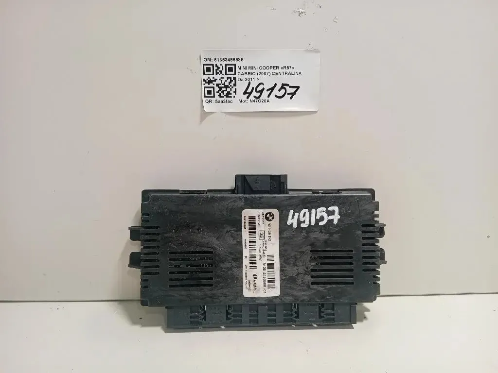 Centralina 61353456588 Mini MINI Cooper R57 Cabrio 2007