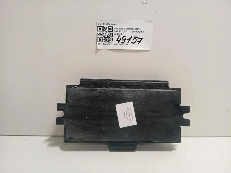 Centralina 61353456588 Mini MINI Cooper R57 Cabrio 2007