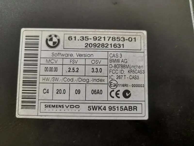 Centralina 6135921785301 Mini MINI ONE R56 2007