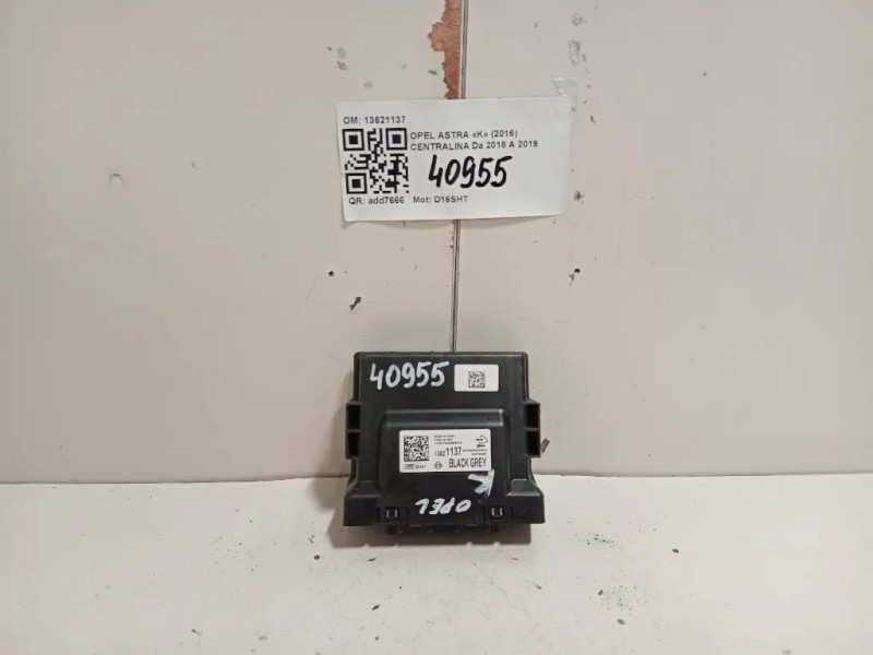 Centralina 13621137 Opel Astra K 2016