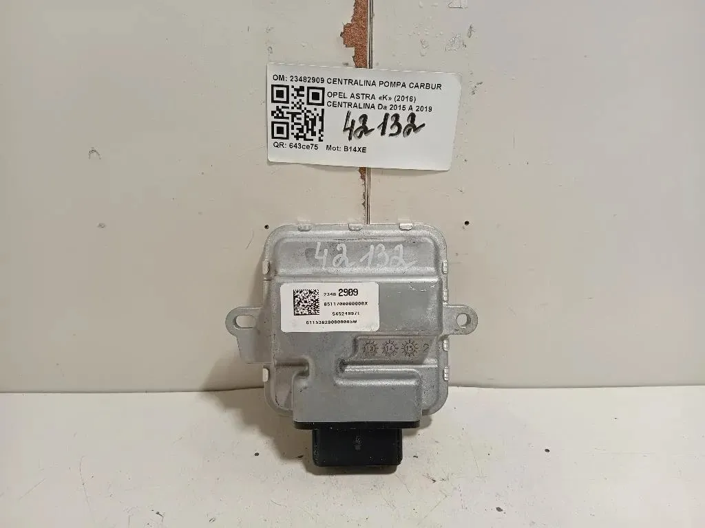 Centralina 23482909 CENTRALINA POMPA CARBURANTE Opel Astra K 2016